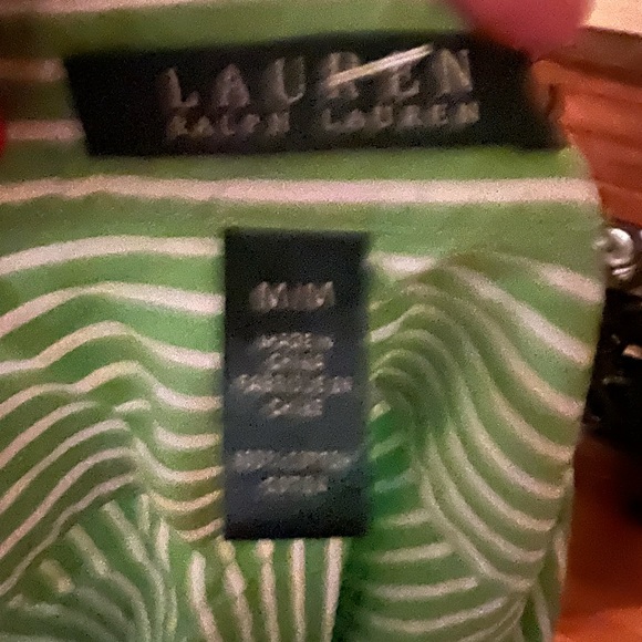 Ralph Lauren Women’s Button Up Ruffle Accent - Picture 3 of 3